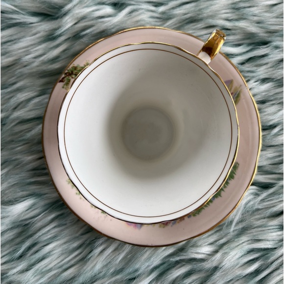 Ainsley Pink Bone China Tea Cup and Saucer - Picture 4 of 9